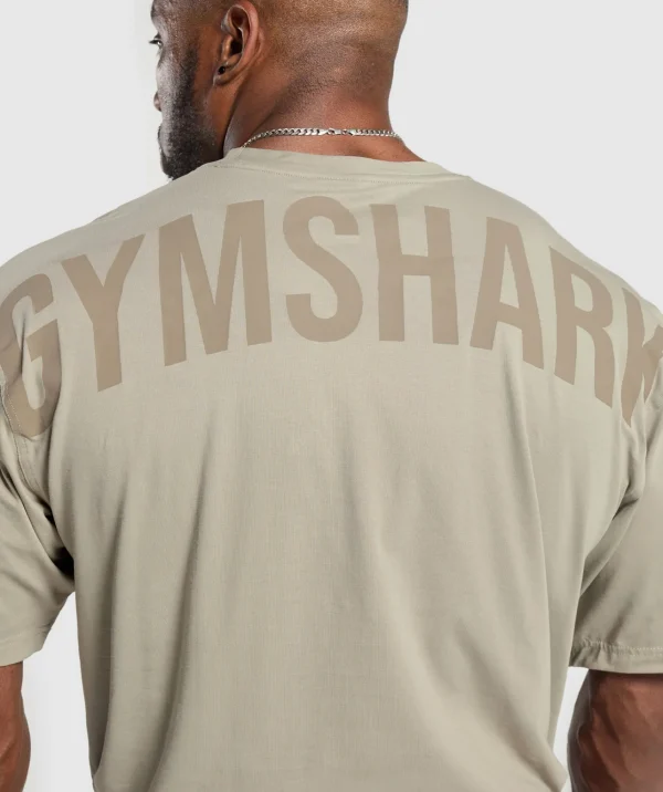 Gymshark T-shirts & Tops*Power T-Shirt EcruBrown