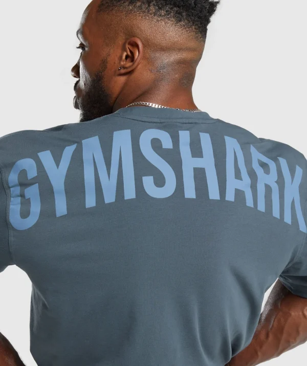 Gymshark T-shirts & Tops*Power T-Shirt TitaniumBlue