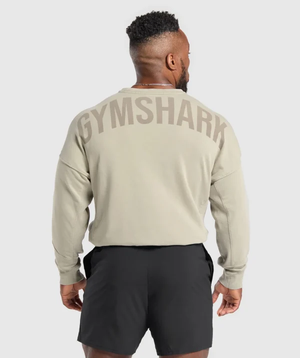 Gymshark Sweatsuits | Hoodies & Sweatshirts*Power Washed Crew EcruBrown