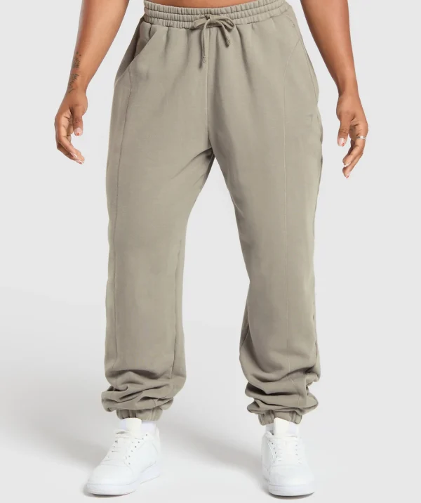 Gymshark Joggers & Sweatpants*Power Washed Joggers LinenBrown