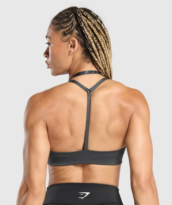 Gymshark Sports Bras*Power x T Back Sports Bra AsphaltGrey/OnyxGrey