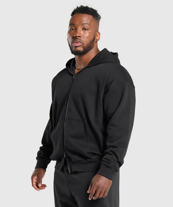 Gymshark Hoodies & Sweatshirts*Power Zip Up Hoodie Black