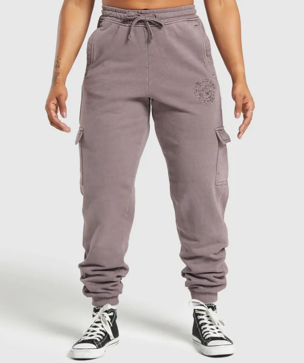 Gymshark Joggers & Sweatpants*Premium Legacy Joggers BrushedPurple/PigmentDye