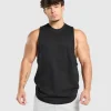 Gymshark Tank Tops*Premium Lifting Drop Arm Tank Black