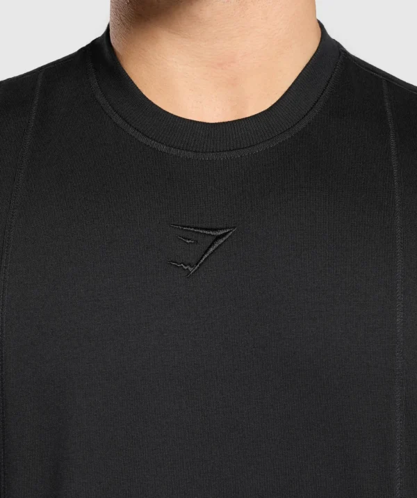 Gymshark Tank Tops*Premium Lifting Drop Arm Tank Black