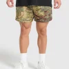 Gymshark Shorts*Printed Mesh 5" Shorts SandBeige