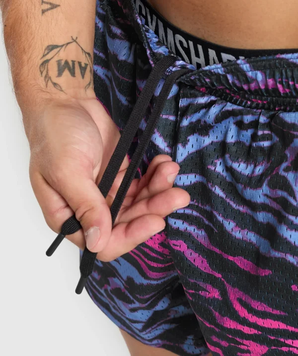 Gymshark Shorts*Printed Mesh 5" Shorts PhysicalPink