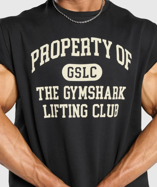 Gymshark Tank Tops*Property Of Cut Off Tank Black