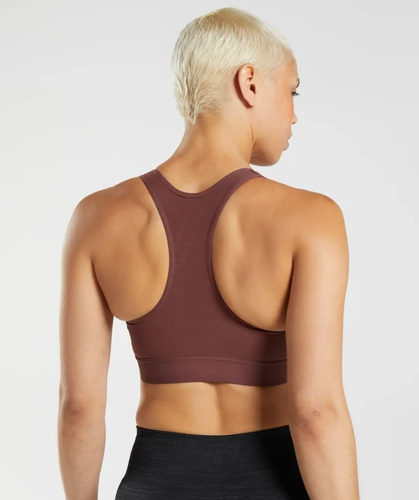 Gymshark Sports Bras*Racerback High Support Sports Bra, B/C-E/F CherryBrown