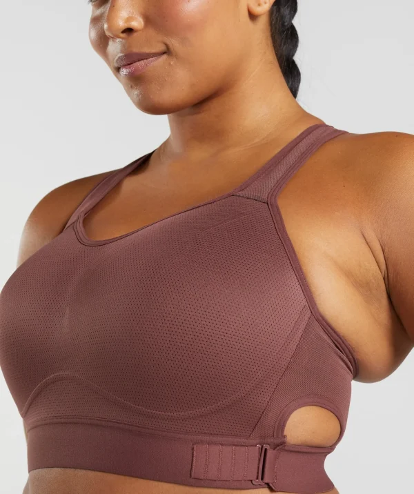 Gymshark Sports Bras*Racerback High Support Sports Bra, B/C-E/F CherryBrown