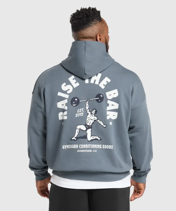 Gymshark Hoodies & Sweatshirts*Raise the Bar Hoodie IronBlue