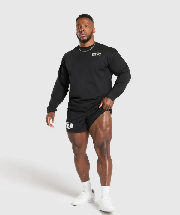 Gymshark T-shirts & Tops*Raise The Bar Long Sleeve T-Shirt Black