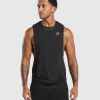 Gymshark Tank Tops*React Drop Arm Tank Black