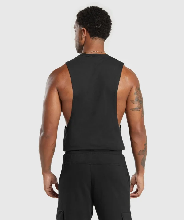 Gymshark Tank Tops*React Drop Arm Tank Black