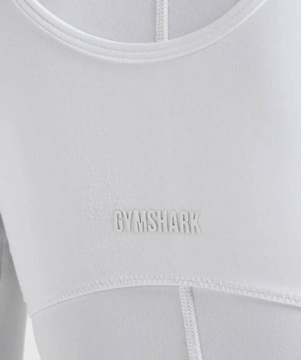 Gymshark T-shirts & Tops*Rest Day Buttery Soft Long Sleeve Top White