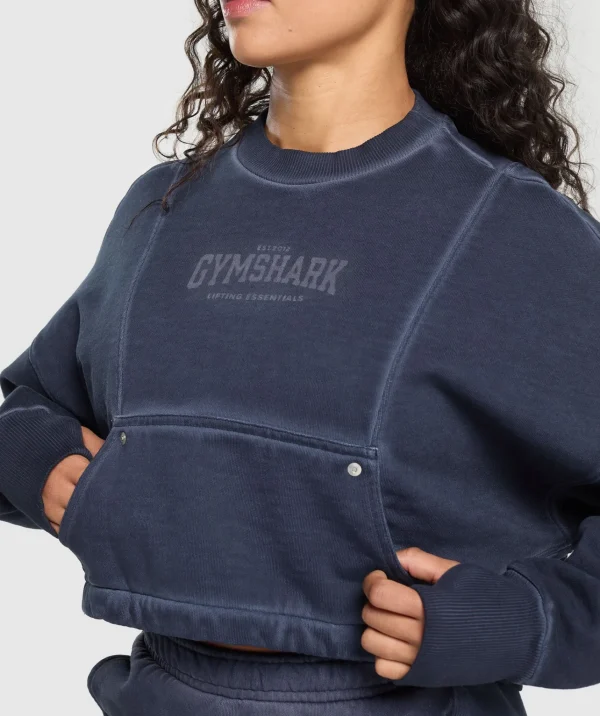 Gymshark Hoodies & Sweatshirts*Rest Day Heavyweight Sweatshirt HeavyBlue