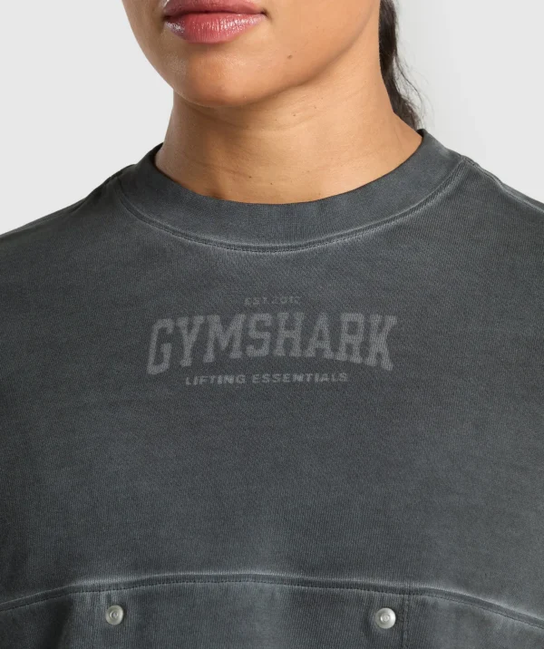 Gymshark T-shirts & Tops*Rest Day Heavyweight T-Shirt Black