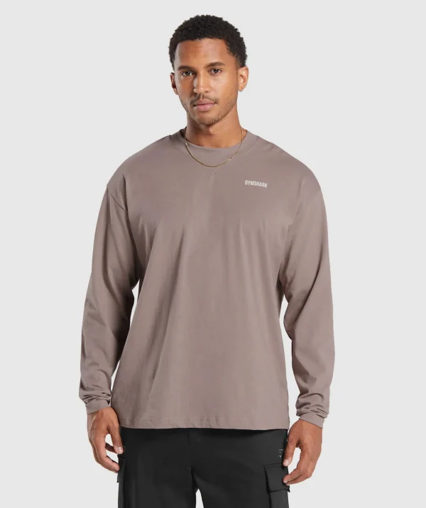 Gymshark T-shirts & Tops*Rest Day Sweats Long Sleeve T-Shirt PowderMauve