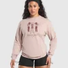 Gymshark T-shirts & Tops*Retro Lifting Long Sleeve T-Shirt MutedPink