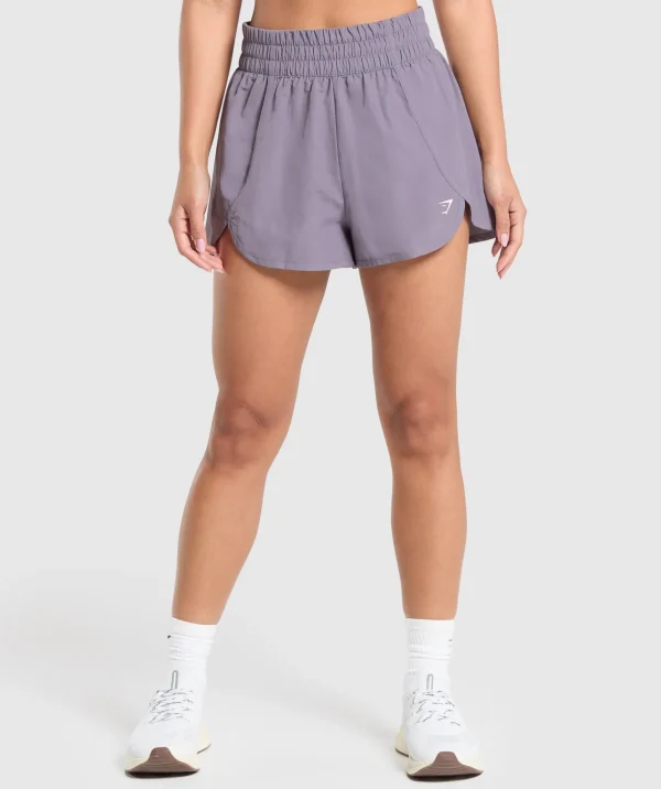 Gymshark Shorts*Retro Waistband Shorts FogPurple