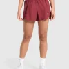 Gymshark Shorts*Retro Waistband Shorts WashedRed