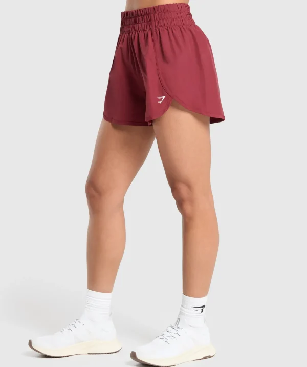 Gymshark Shorts*Retro Waistband Shorts WashedRed