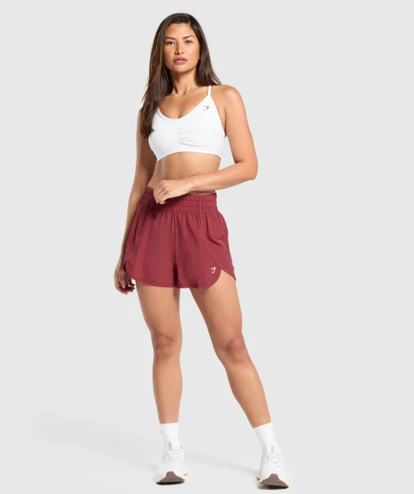 Gymshark Shorts*Retro Waistband Shorts WashedRed