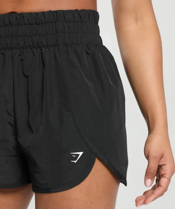 Gymshark Shorts*Retro Waistband Shorts Black