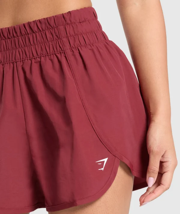 Gymshark Shorts*Retro Waistband Shorts WashedRed