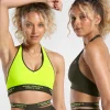 Gymshark Sports Bras*Reversible Halterneck Sports Bra OliveGreen/FluroGreen