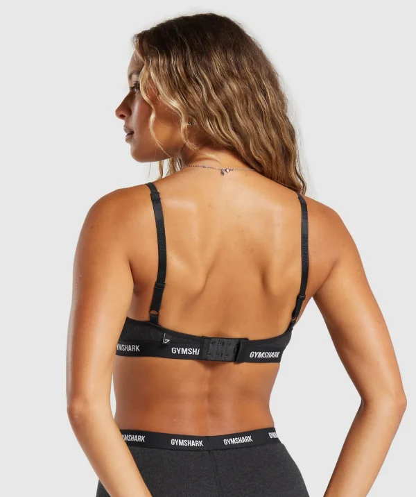 Gymshark Underwear & Basics | Women's Underwear*Rib Bralette MidnightBlackMarl