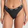 Gymshark Underwear & Basics | Women's Underwear*Rib High Rise Thong MidnightBlackMarl