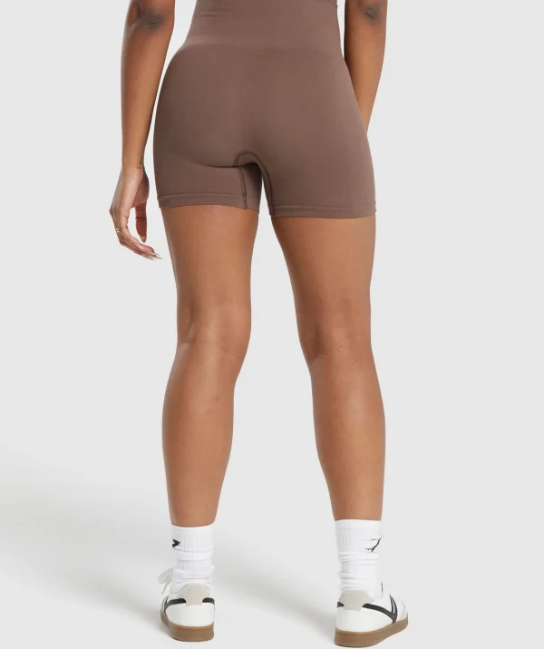 Gymshark Shorts*Ribbed Cotton Seamless Shorts SoftBrown