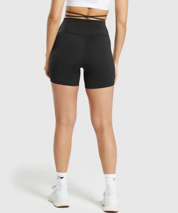 Gymshark Shorts*Ribbon Tie Waisted Short Black