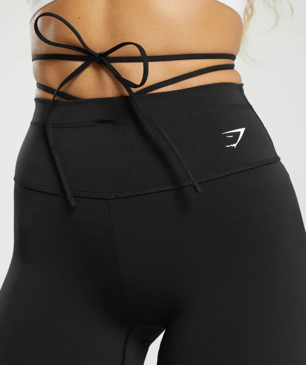 Gymshark Shorts*Ribbon Tie Waisted Short Black