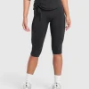 Gymshark Leggings*Ruched Capri Leggings Black