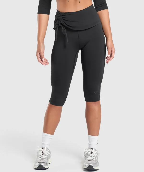 Gymshark Leggings*Ruched Capri Leggings Black