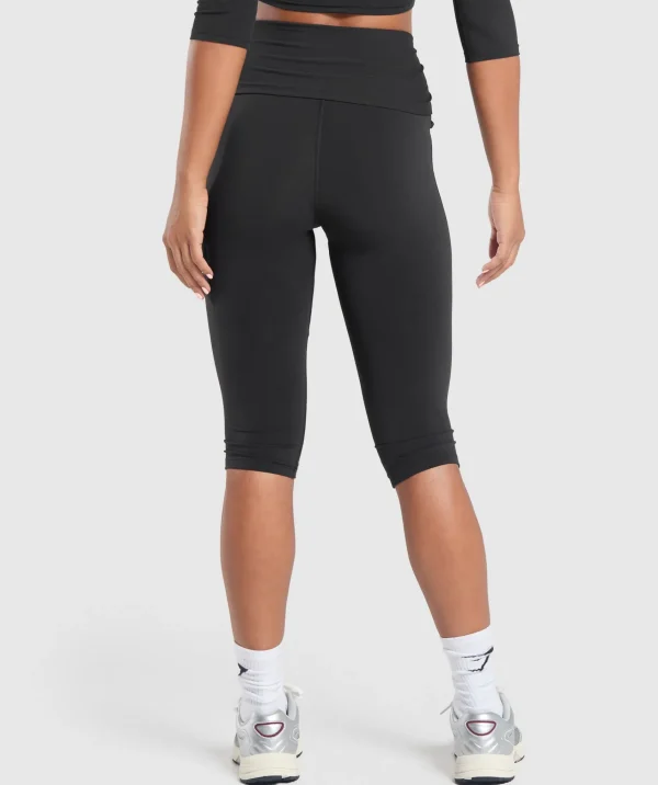 Gymshark Leggings*Ruched Capri Leggings Black