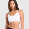 Gymshark Sports Bras*Ruched Sports Bra White