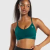 Gymshark Sports Bras*Ruched Sports Bra MotivateTeal