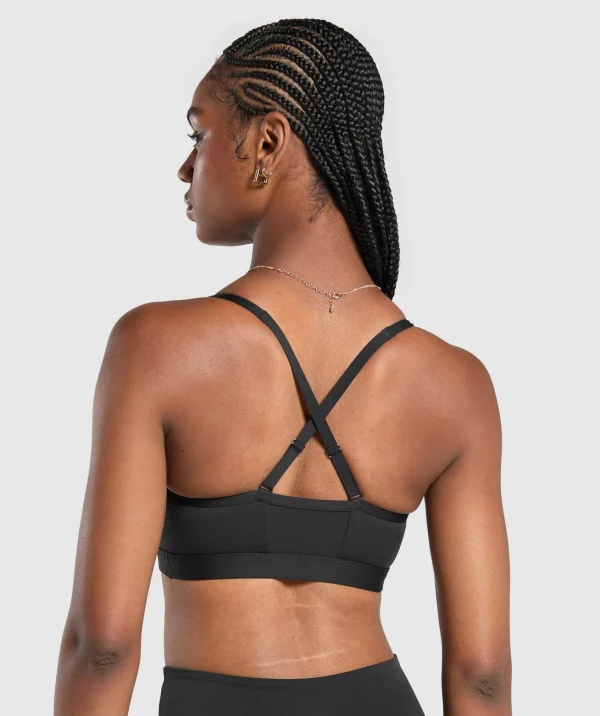 Gymshark Sports Bras*Ruched Sports Bra Black