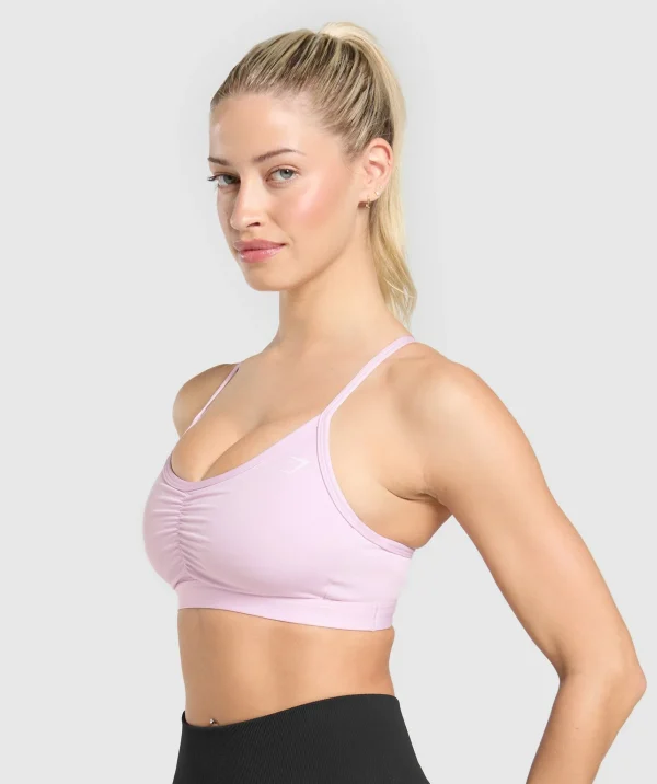 Gymshark Sports Bras*Ruched Sports Bra IcePink