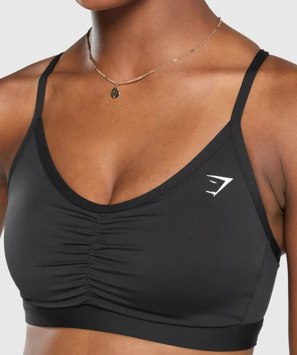 Gymshark Sports Bras*Ruched Sports Bra Black