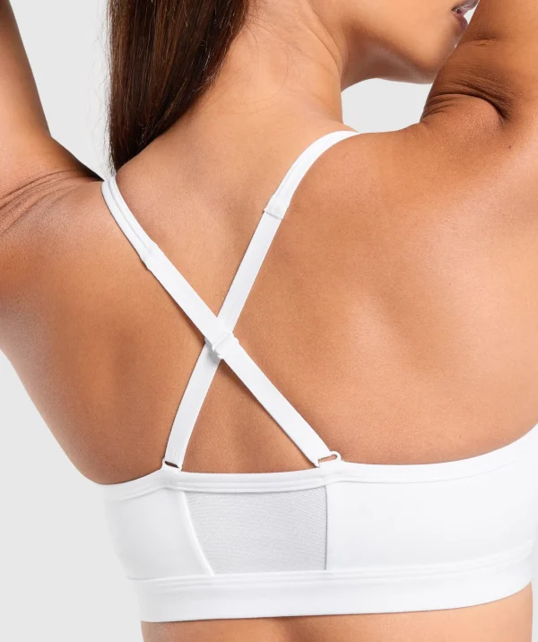 Gymshark Sports Bras*Ruched Sports Bra White