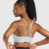 Gymshark Sports Bras*Ruched Strappy Sports Bra CoolBlue