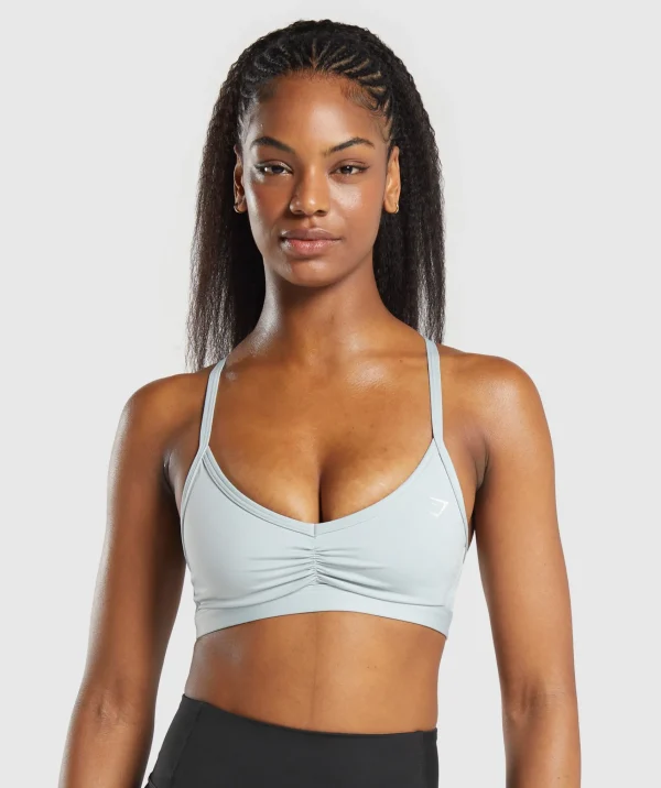 Gymshark Sports Bras*Ruched Strappy Sports Bra CoolBlue