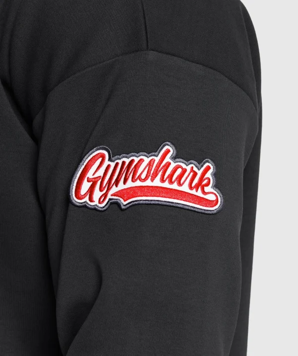 Gymshark T-shirts & Tops*Rugby Shirt Black/White