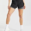 Gymshark Shorts*Running 2 In 1 Shorts Black/SilhouetteGrey