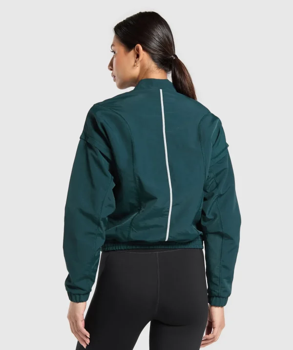 Gymshark Jackets*Running 1/4 Zip Track Top StrongTeal