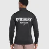 Gymshark Jackets*Running Dept. 1/4 Zip Black